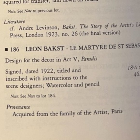 Vtg Sothebys Modern Paintings, Drawings & Sculpture: Dance, Theatre & Opera 1982 - Picture 11 of 12